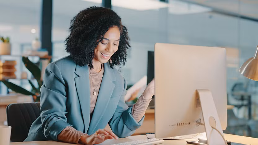 Business Insurance advisor working at office desk